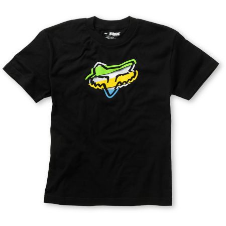Fox Boys Hashed Black Tee Shirt