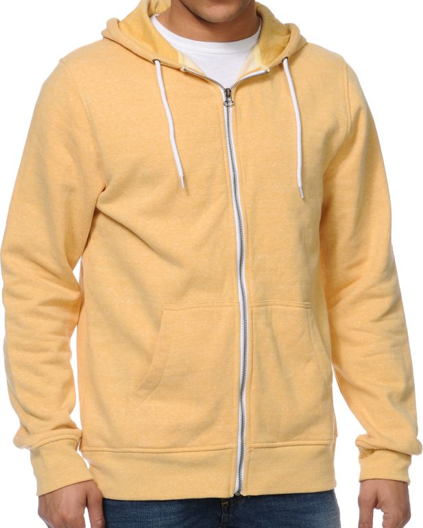 Zine Hoodlum Mustard Zip Up Hoodie