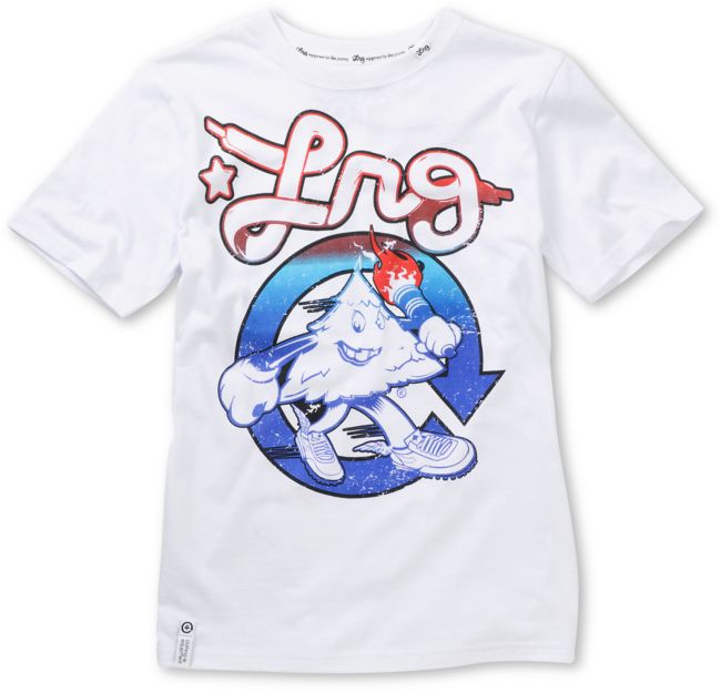 LRG Boys Hustle Trees White Tee Shirt