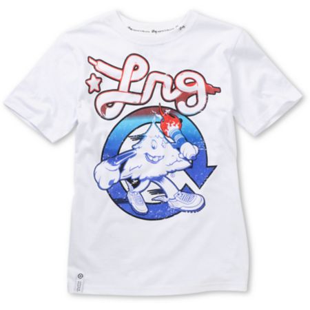 LRG Boys Hustle Trees White Tee Shirt