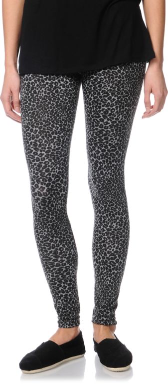 Empyre Girls Grey Animal Print Leggings