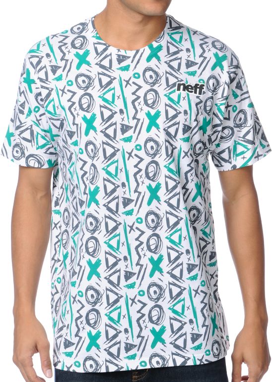 Neff Zeste Alp White Tee Shirt
