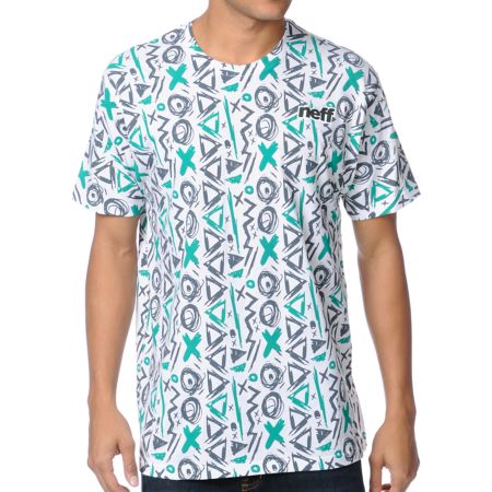 Neff Zeste Alp White Tee Shirt