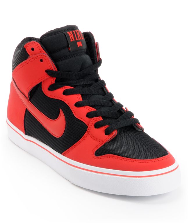 Nike Dunk High LR University Red & Black Skate Shoe