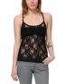Trillium Black Lace Racerback Cami Tank Top