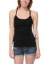 Trillium Black Racerback Cami Tank Top