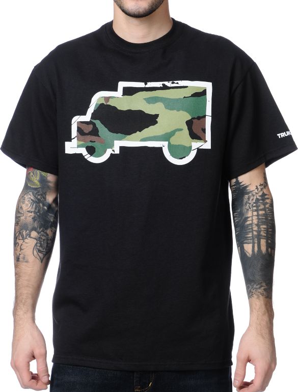 Trukfit Fill Up Camo Black Tee Shirt