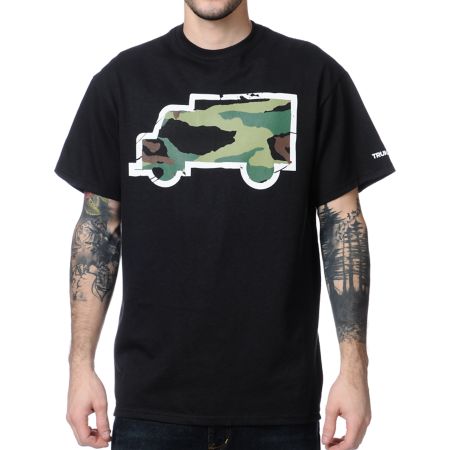Trukfit Fill Up Camo Black Tee Shirt
