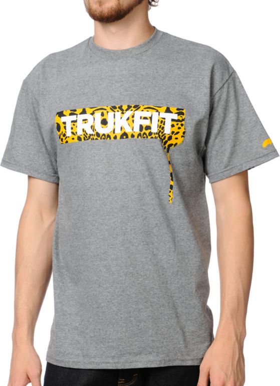 Trukfit Cheetah Gunmetal Tee Shirt