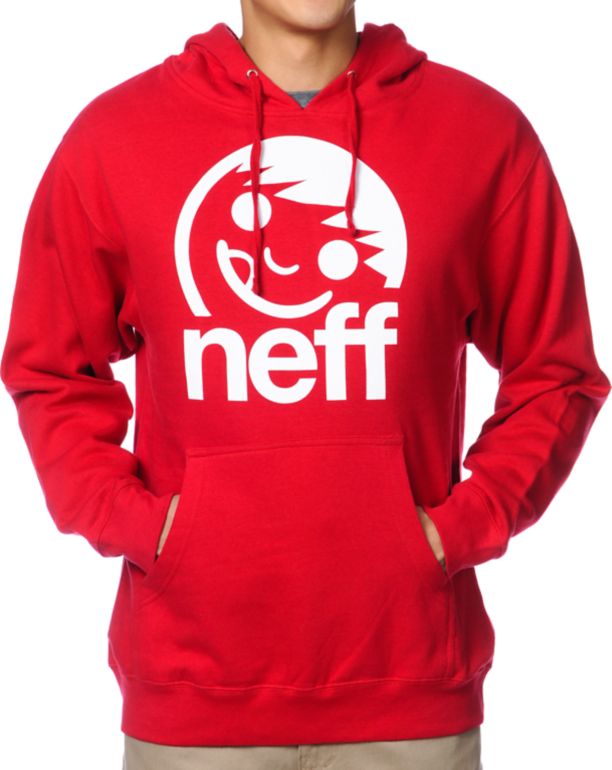 Neff Corpo Red Pullover Hoodie