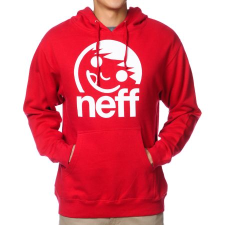 Neff Corpo Red Pullover Hoodie