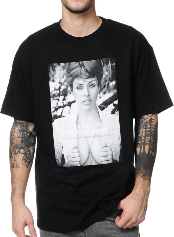 Primitive Clothing Worldwide Black Tee Shirt
