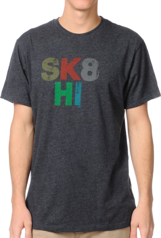 Vans Sk8 Hi Black Tee Shirt