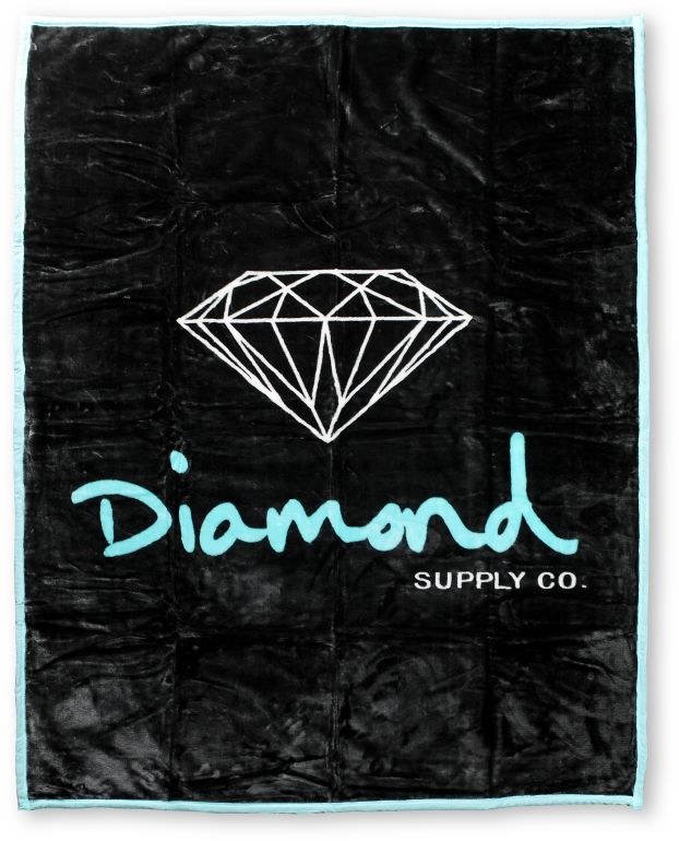 Diamond Supply OG Black & Teal Blanket