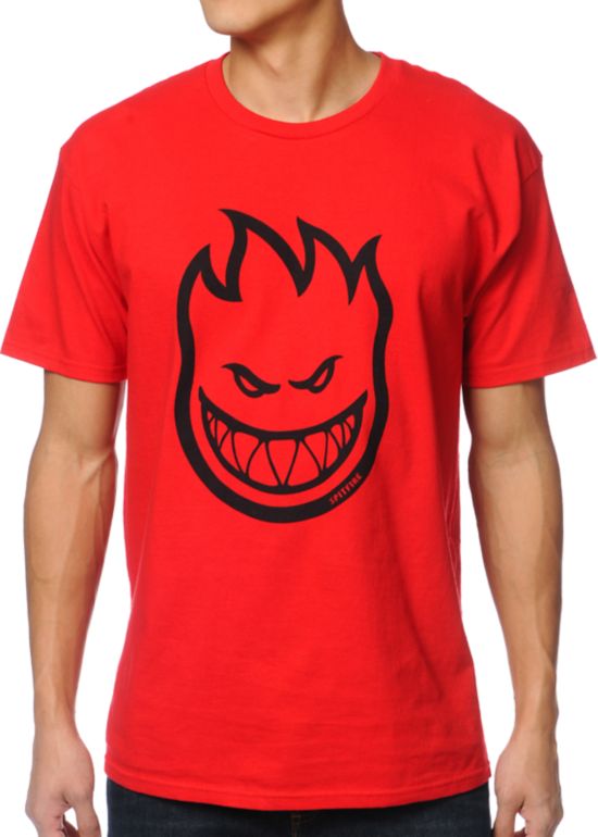 Spitfire Bighead Red Tee Shirt