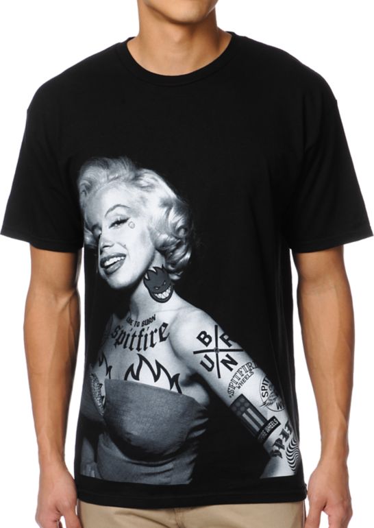 Spitfire Some Like It Hot Black Tee Shirt