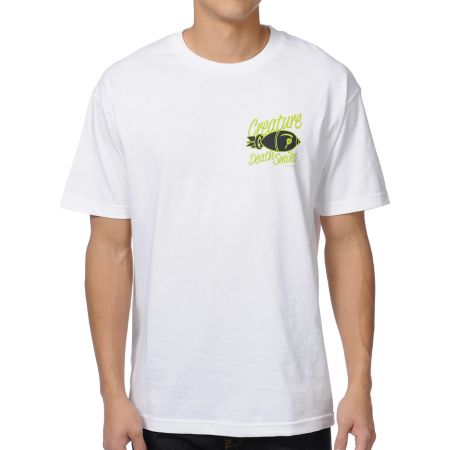 Creature Death Smiles White Tee Shirt