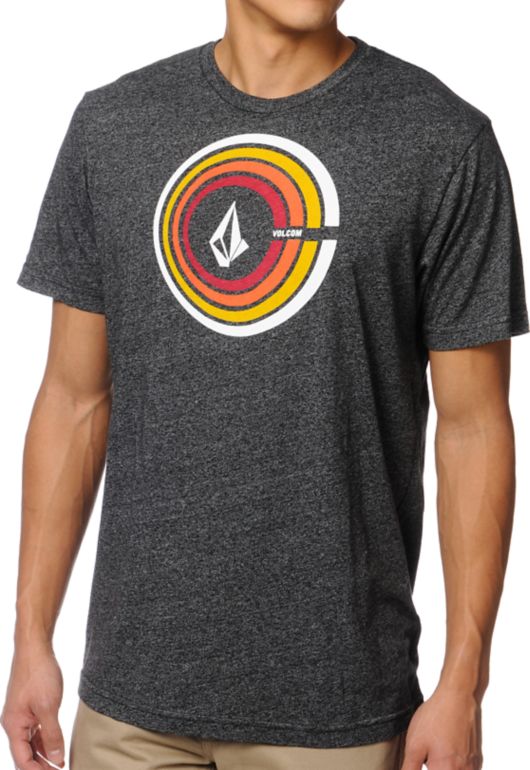 Volcom Sound Out Heather Black Tee Shirt