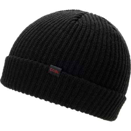 Coal Stanley Black Fold Beanie
