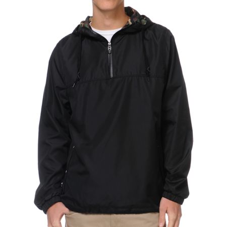 Empyre Heist Black & Camo Windbreaker