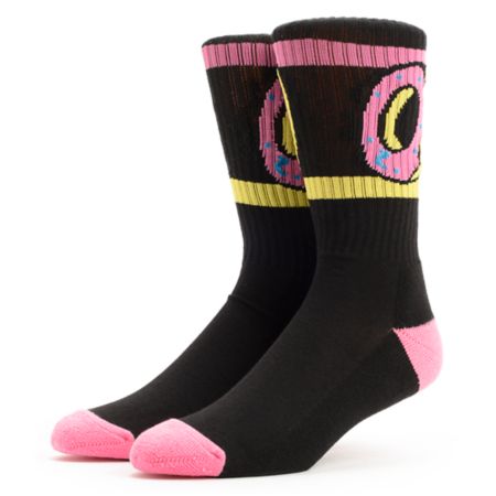 Odd Future Donut Black Crew Socks