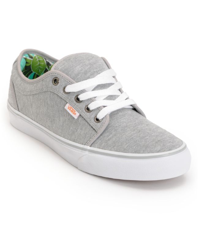 Vans Chukka Low Grey Jersey & Hawaii Mint Skate Shoes