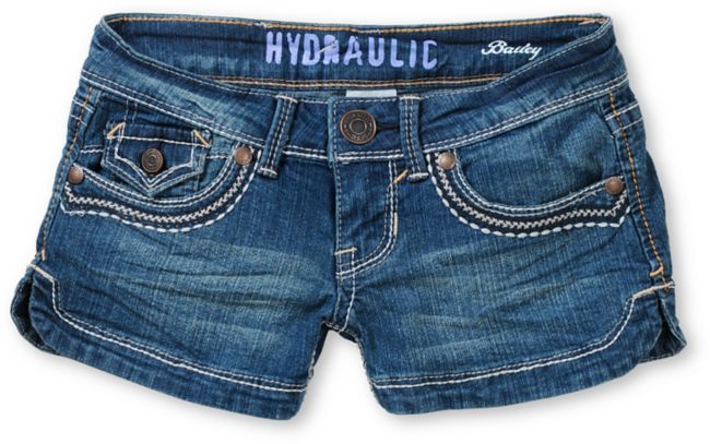 Hydraulic Julie Dark Wash Denim Shorts