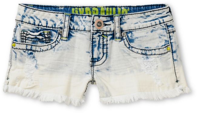Hydraulic Brett Indigo White Dye Cut Off Shorts