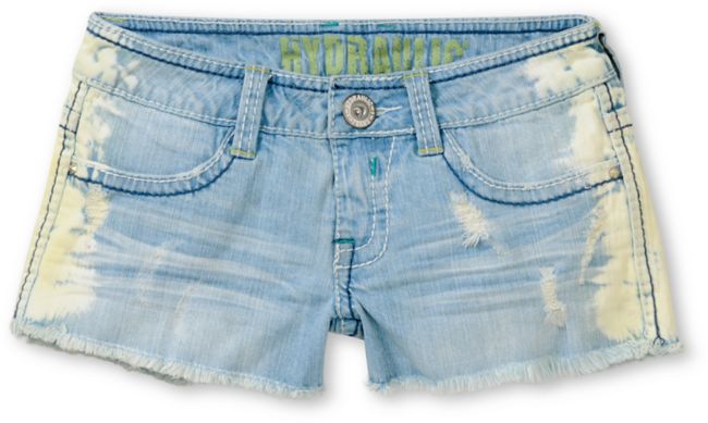 Hydraulic Jewel Side Tie Dye Cut Off Shorts
