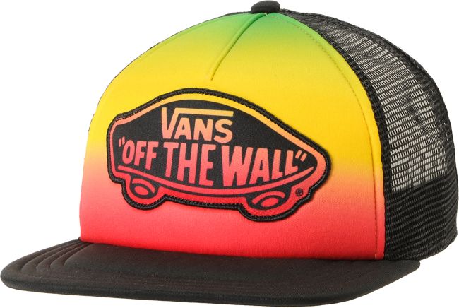 Vans Black & Rasta Fade Transport Trucker Hat