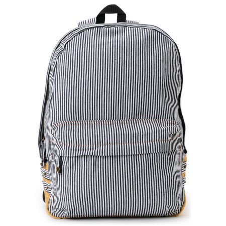 Carrot Company Denim White Stripe Backpack