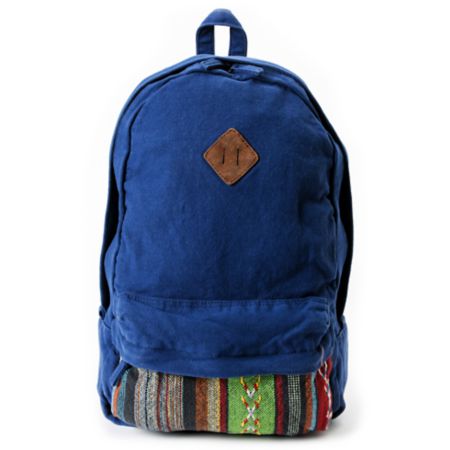 Carrot Company Native American Inspired Navy Backpack