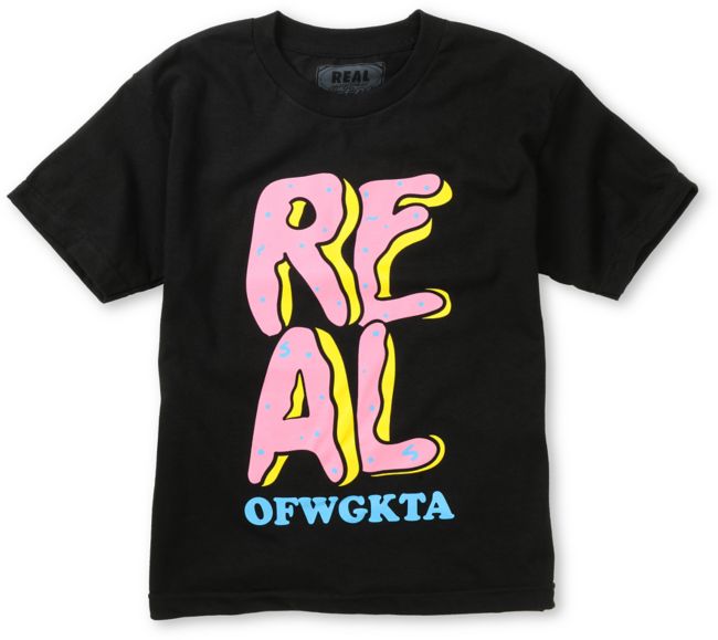Real Skatebaords x Odd Future Donut Boys Tee Shirt