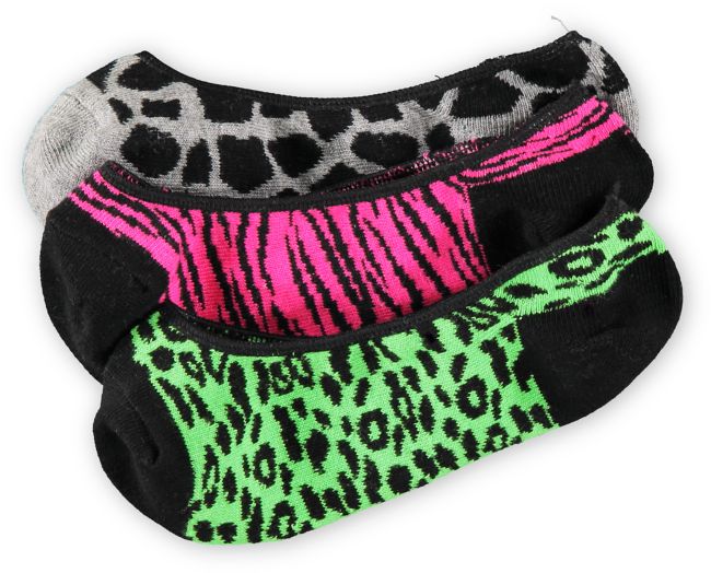 Empyre Girls 3-Pack Party Animal No Show Socks