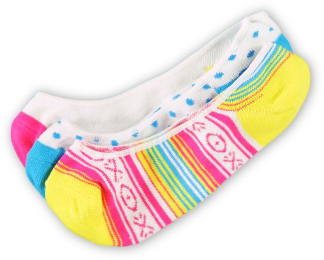 Empyre Girls 3-Pack XOXO No Show Socks