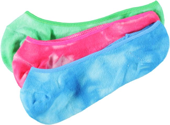 Empyre Girls Pre Funk 3-Pack Tie Dye No Show Socks