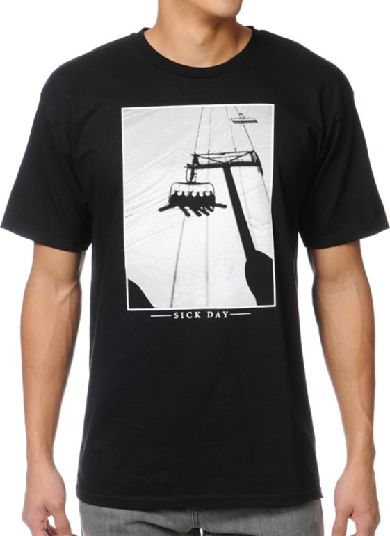 Casual Industrees Sick Day Black Tee Shirt