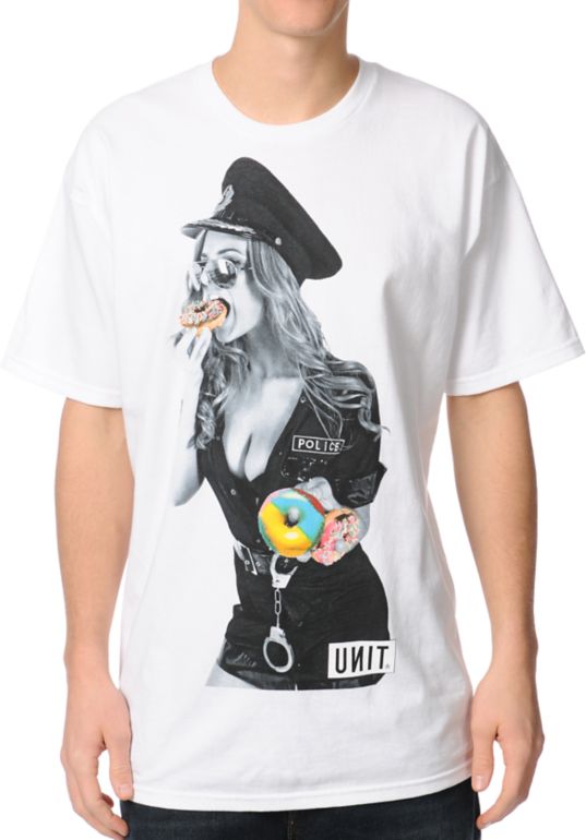 Unit USA LAPD White Tee Shirt