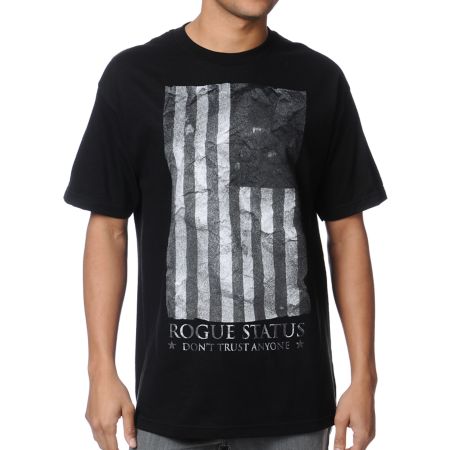 DTA Black Flag Black Tee Shirt