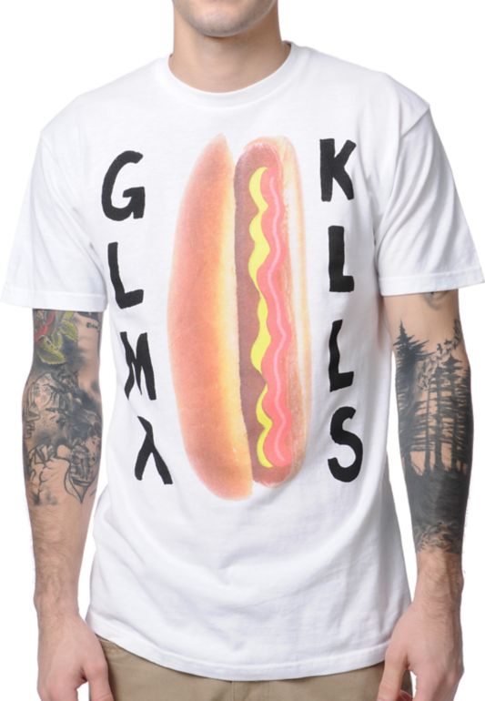 Glamour Kills Hot Diggity White Tee Shirt