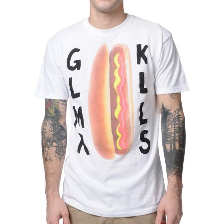 Glamour Kills Hot Diggity White Tee Shirt