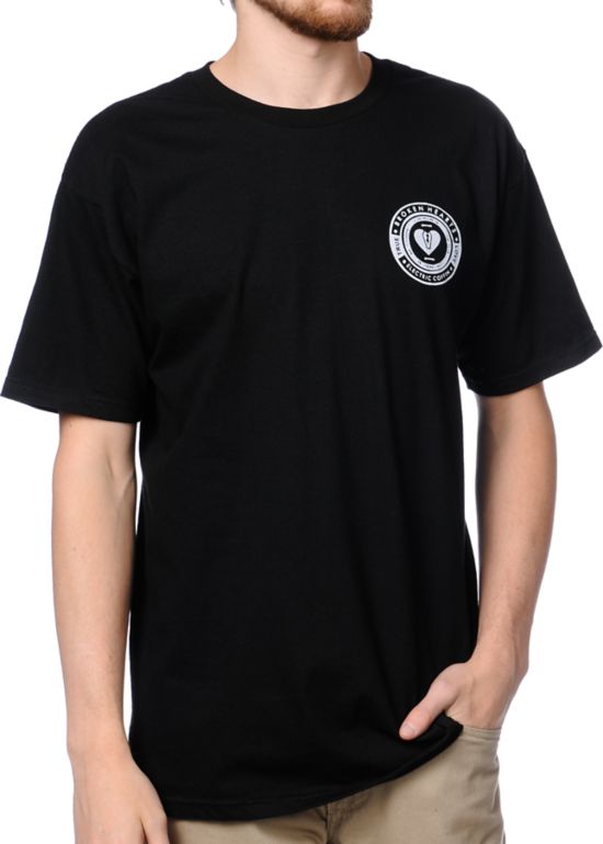 Spacecraft x Electric Coffin Broken Hearts Black Tee Shirt