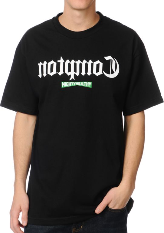 Mighty Healthy Compton Black Tee Shirt