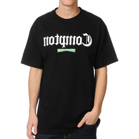 Mighty Healthy Compton Black Tee Shirt