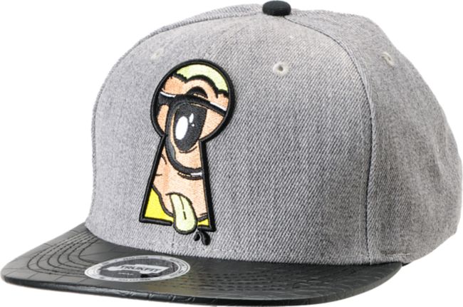 Trukfit Peek A Boo Charcoal Snapback Hat