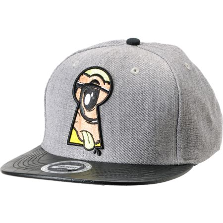 Trukfit Peek A Boo Charcoal Snapback Hat