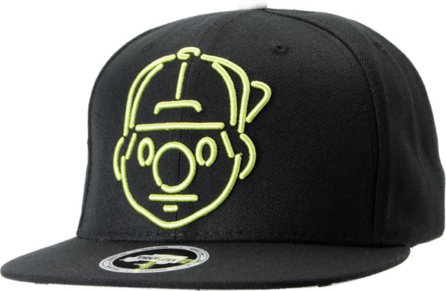 Trukfit Tommy Neon Black Snapback Hat