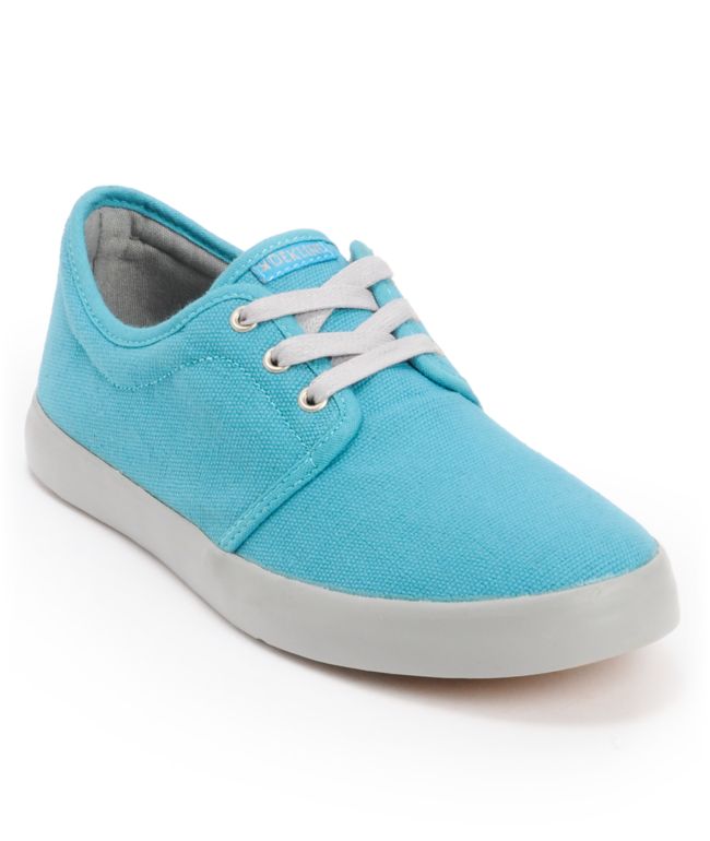 Dekline River Blue & Grey Canvas Skate Shoe