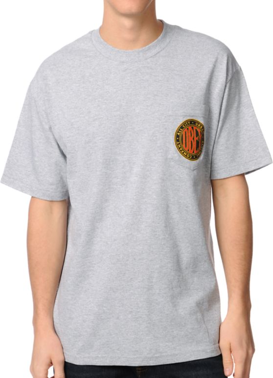 Obey Urban Renewal 2 Heather Grey Tee Shirt