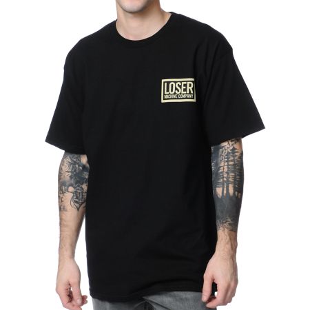 Loser Machine Camo Loser Black Tee Shirt